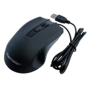 TECMASTER MOUSE ÓPTICO ERGONÓMICO USB 2.0, CABLEADO, DPI 1000-1400-1800-2600