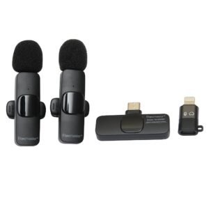 TECMASTER MICRÓFONO DUAL PARA IPHONE Y ANDROID